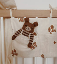 Load image into Gallery viewer, Teddy Knit Toy | Ecru Overalls
