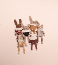 Load image into Gallery viewer, Teddy Knit Toy | Nut Striped Jumpsuit
