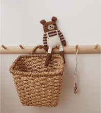 Load image into Gallery viewer, Teddy Knit Toy | Ecru Overalls
