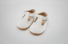 Load image into Gallery viewer, Poppy T-Bar White - Soft Sole
