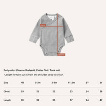 Load image into Gallery viewer, Organic Kimono Bodysuit L/S - Platinum
